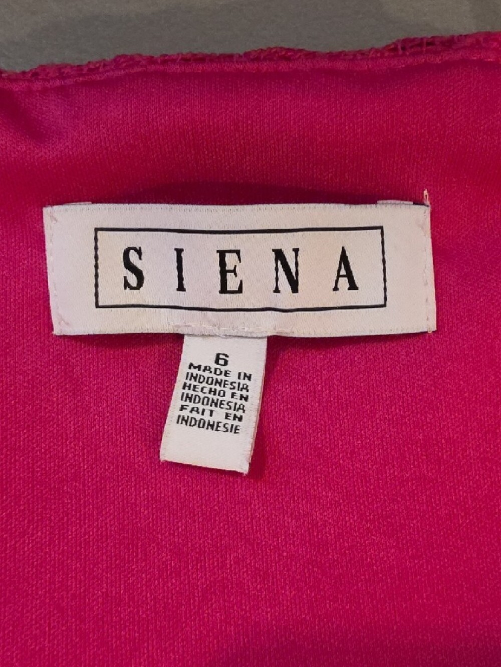 Siena Studio Fuchsia Lace Tiered adjustable-Strap Maxi Dress size 6 new with tag - Picture 12 of 14